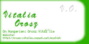 vitalia orosz business card